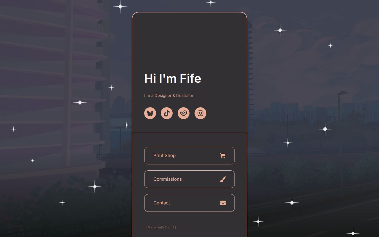 Carrd profile picture for @fife